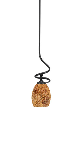 Toltec Lighting - 901-MB-4175 - One Light Mini Pendant - Capri - Matte Black