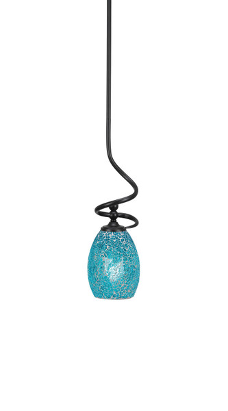 Toltec Lighting - 901-MB-5055 - One Light Mini Pendant - Capri - Matte Black