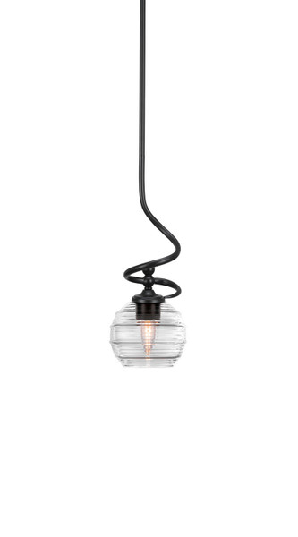 Toltec Lighting - 901-MB-5110 - One Light Mini Pendant - Capri - Matte Black