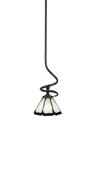 Toltec Lighting - 901-MB-9125 - One Light Mini Pendant - Capri - Matte Black