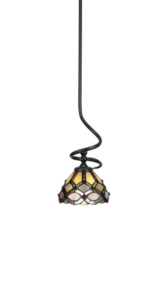 Toltec Lighting - 901-MB-9435 - One Light Mini Pendant - Capri - Matte Black