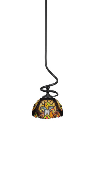 Toltec Lighting - 901-MB-9945 - One Light Mini Pendant - Capri - Matte Black