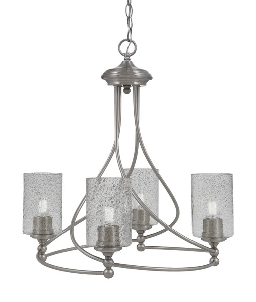 Toltec Lighting - 904-BN-3002 - Four Light Chandelier - Capri - Brushed Nickel
