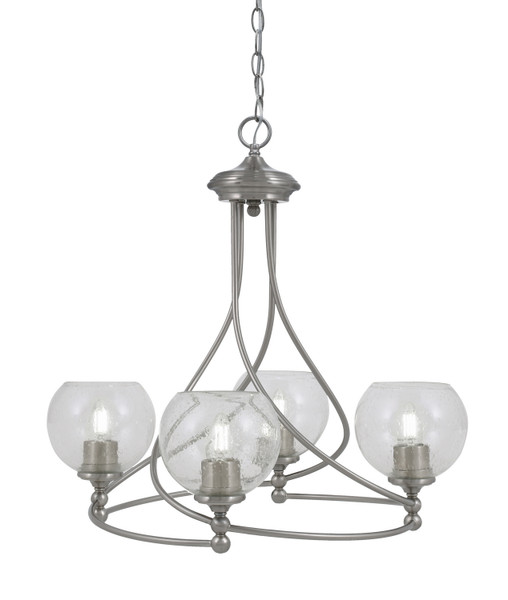 Toltec Lighting - 904-BN-4100 - Four Light Chandelier - Capri - Brushed Nickel