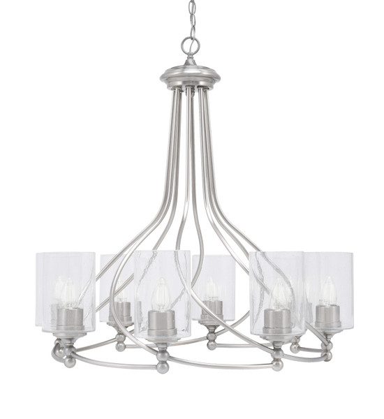 Toltec Lighting - 908-BN-300 - Eight Light Chandelier - Capri - Brushed Nickel