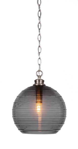 Toltec Lighting - 91-BN-5132 - One Light Pendant - Malena - Brushed Nickel