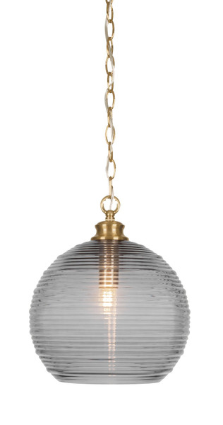 Toltec Lighting - 91-NAB-5132 - One Light Pendant - Malena - New Age Brass