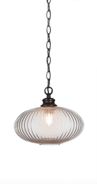 Toltec Lighting - 92-MB-4658 - One Light Pendant - Carina - Matte Black