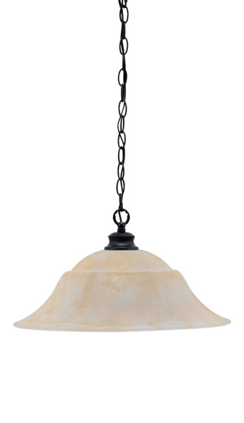 Toltec Lighting - 92-MB-53813 - One Light Pendant - Chain - Matte Black