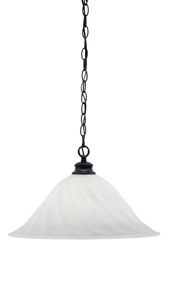 Toltec Lighting - 92-MB-5781 - One Light Pendant - Chain - Matte Black