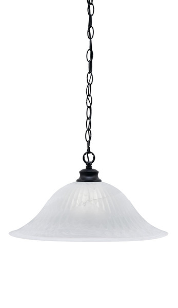 Toltec Lighting - 92-MB-5881 - One Light Pendant - Chain - Matte Black