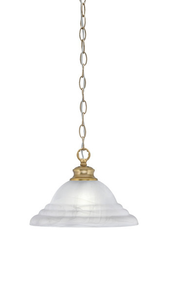 Toltec Lighting - 92-NAB-5931 - One Light Pendant - Chain - New Age Brass