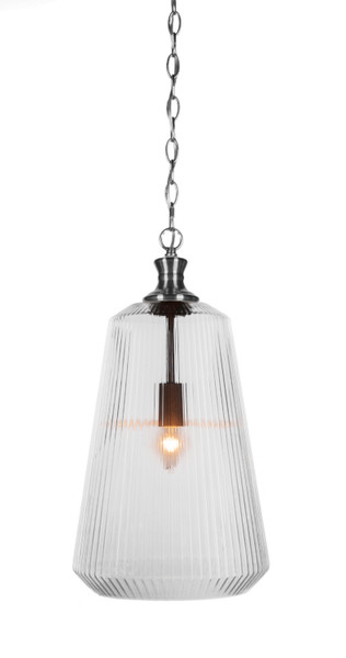 Toltec Lighting - 93-BN-4640 - One Light Pendant - Carina - Brushed Nickel