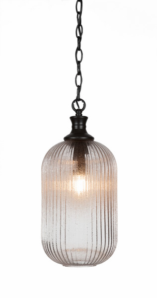Toltec Lighting - 94-MB-4608 - One Light Pendant - Carina - Matte Black