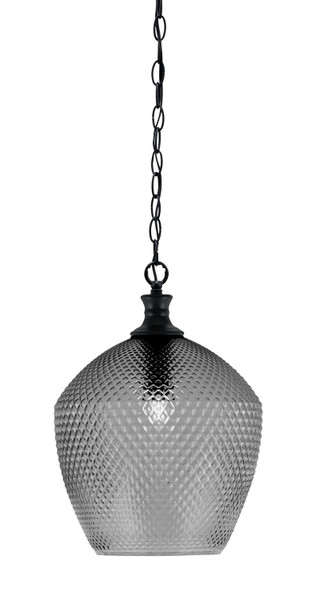 Toltec Lighting - 95-MB-4222 - One Light Pendant - Zola - Matte Black