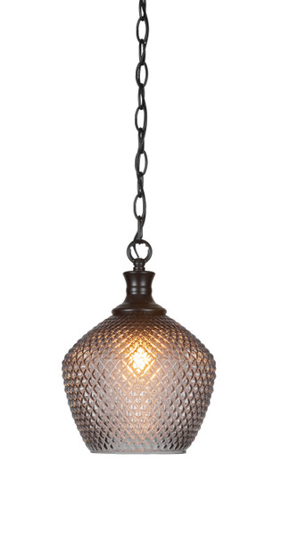 Toltec Lighting - 96-MB-4922 - One Light Pendant - Zola - Matte Black