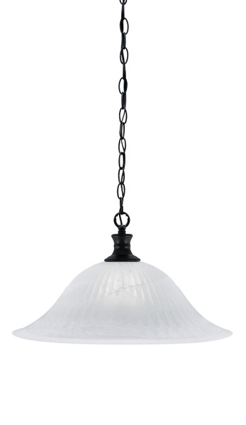 Toltec Lighting - 96-MB-5881 - One Light Pendant - Chain - Matte Black