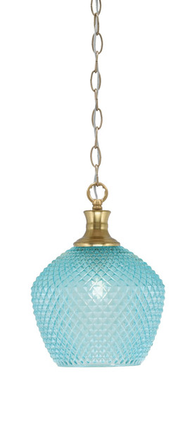 Toltec Lighting - 96-NAB-4925 - One Light Pendant - Zola - New Age Brass