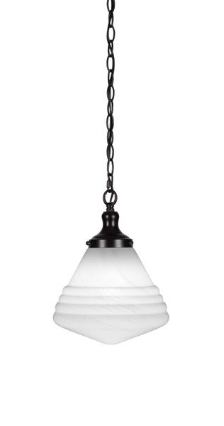 Toltec Lighting - 99-MB-4711 - One Light Pendant - Juno - Matte Black
