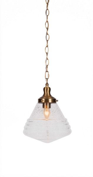Toltec Lighting - 99-NAB-4710 - One Light Pendant - Juno - New Age Brass