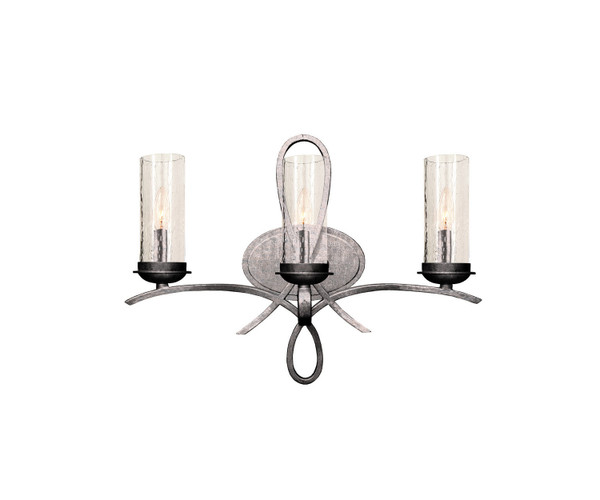 Kalco - 2663PS/1100 - Three Light Bath - Grayson - Pearl Silver