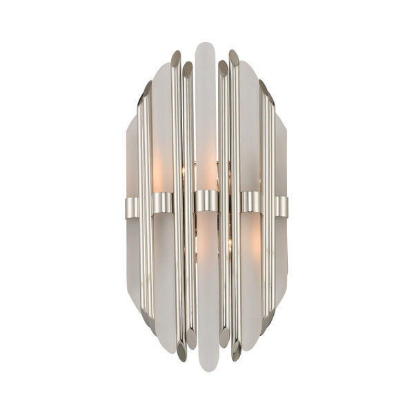 Kalco - 312920PN - Two Light Wall Sconce - Massina - Polished Nickel