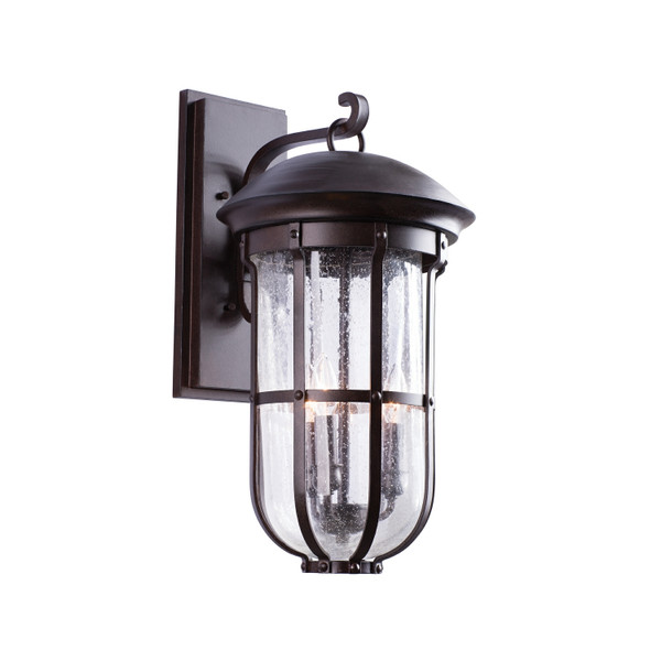 Kalco - 404322BB - Three Light Wall Bracket - Emerson Outdoor - Burnished Bronze