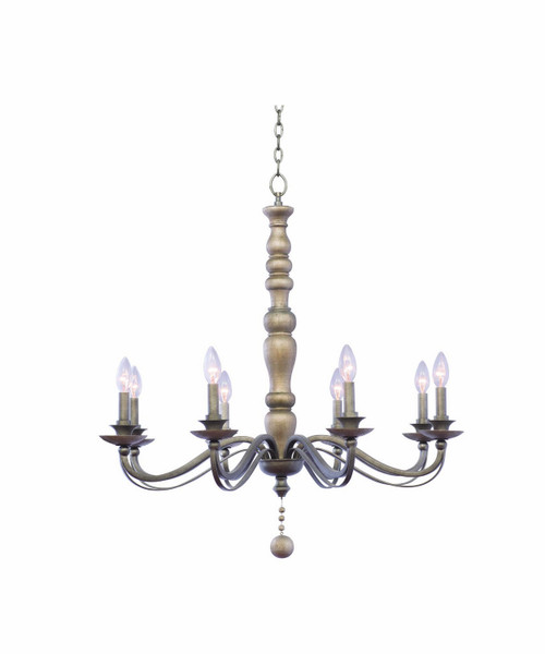 Kalco - 506352DS - Eight Light Chandelier - Colony - Dune Silver