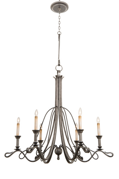 Kalco - 5106VI - Six Light Chandelier - Keller - Vintage Iron