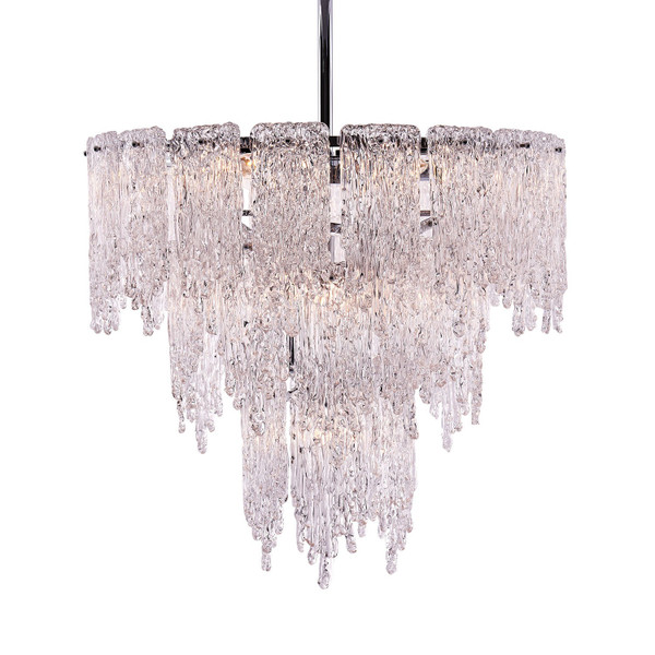Kalco - 523255CH - Ten Light Pendant - Gisel - Polished Chrome