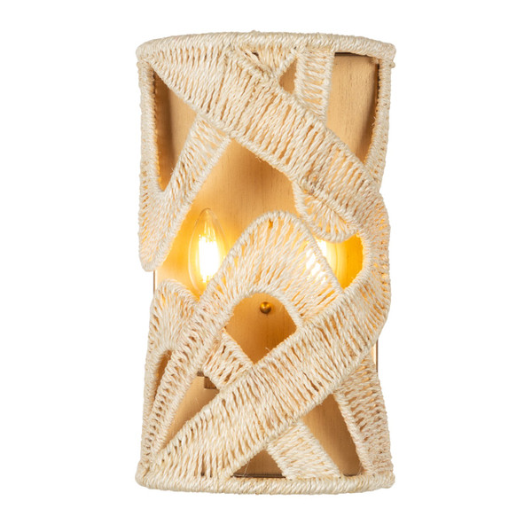 Kalco - 525721MGW - Two Light Wall Sconce - SOGA - Modern Gold And White
