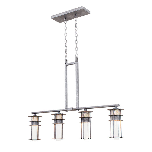 Kalco - 7295RI - LED Island Pendant - Anchorage - Rugged Iron