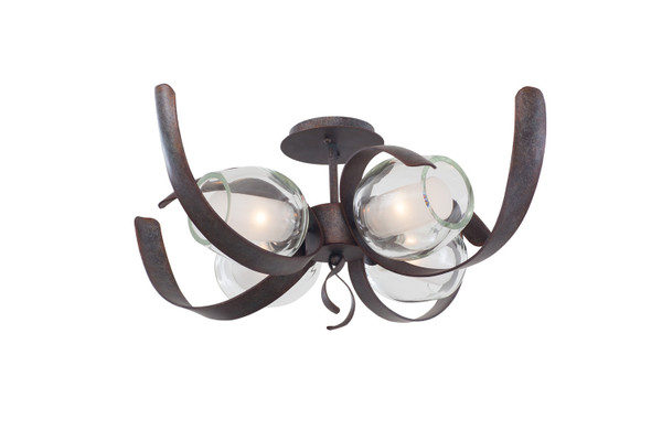 Kalco - 7549OC - LED Semi Flush Mount - Solana - Oxidized Copper