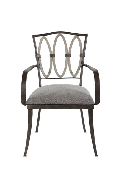 Kalco - 800402FG - Dining Arm Chair - Belmont - Florence Gold