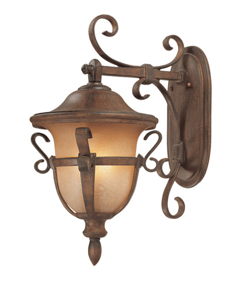 Kalco - 9392WT - Three Light Outdoor Wall Bracket - Tudor Outdoor - Walnut
