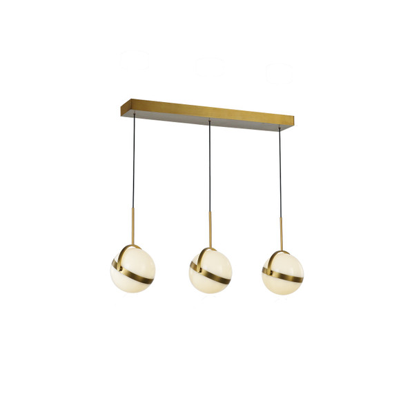 Alora - LP301003SG - LED Island Pendant - Globo - Satin Gold