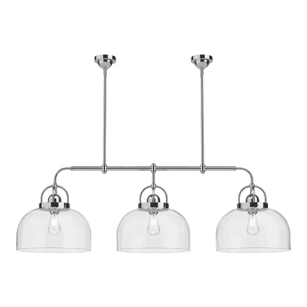 Alora - LP461155CH - Three Light Linear Pendant - Lancaster - Chrome