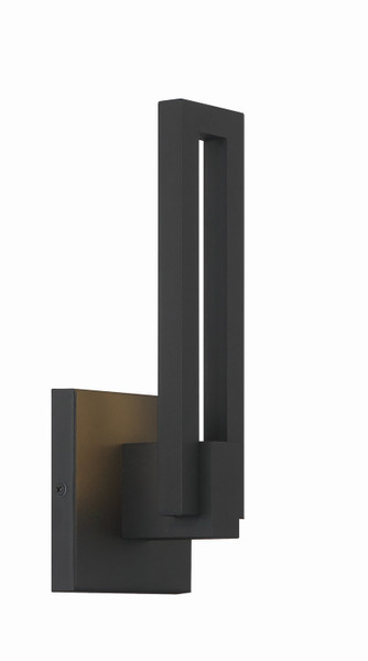 George Kovacs - P1711-066-L - LED Outdoor Wall Mount - Music - Sand Coal Black