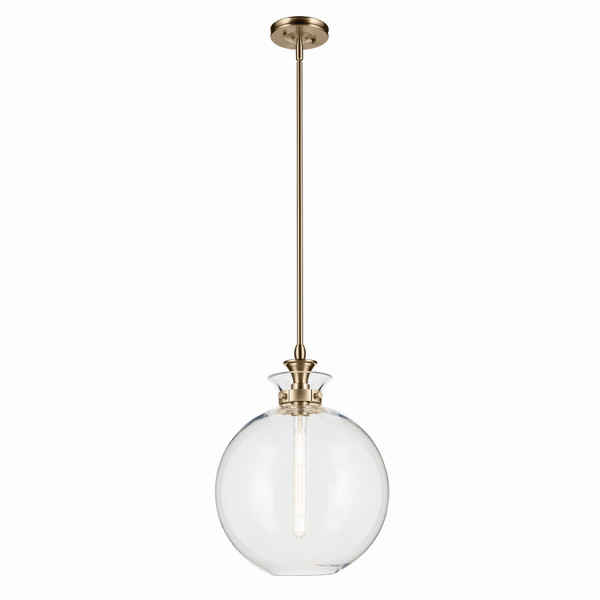 Kichler - 52779CPZCLR - One Light Pendant - Laria - Champagne Bronze