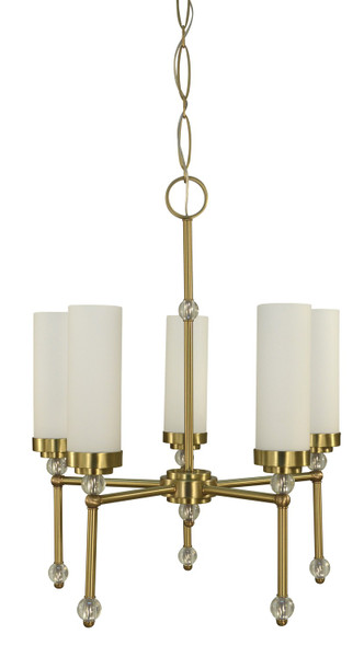 Framburg - 5885 BR - Five Light Chandelier - Emily - Brushed Brass