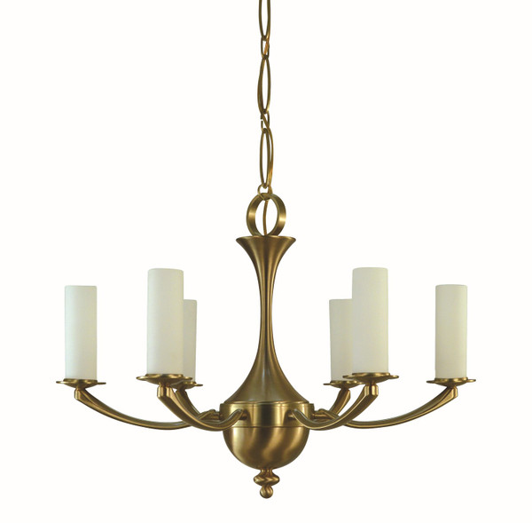 Framburg - 5926 BR - Six Light Chandelier - Atherton - Brushed Brass