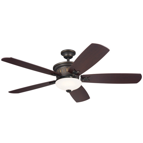 Kichler - 300325OZ - 56Ceiling Fan - Crescent - Olde Bronze with Gold Highlights