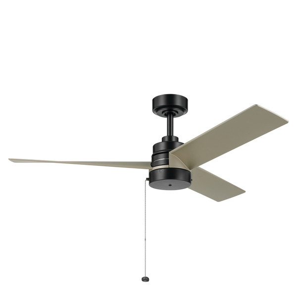 Kichler - 300375SBK - 52Ceiling Fan - Spyn Lite - Satin Black