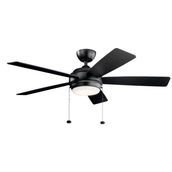 Kichler - 330174SBK - 52Ceiling Fan - Starkk - Satin Black