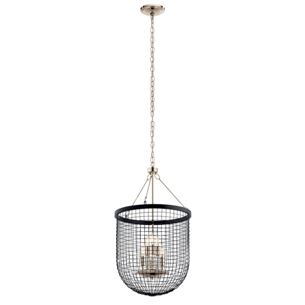 Kichler - 42376BK - Six Light Pendant - Byatt - Black
