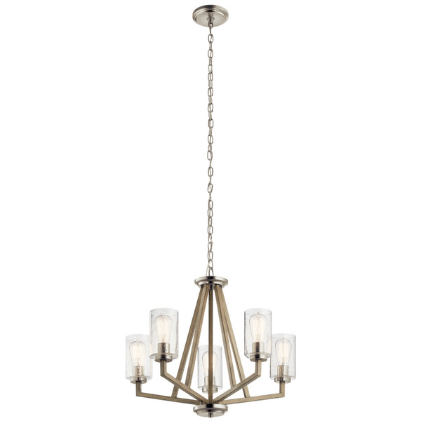 Kichler - 43035DAG - Five Light Chandelier - Deryn - Distressed Antique Gray