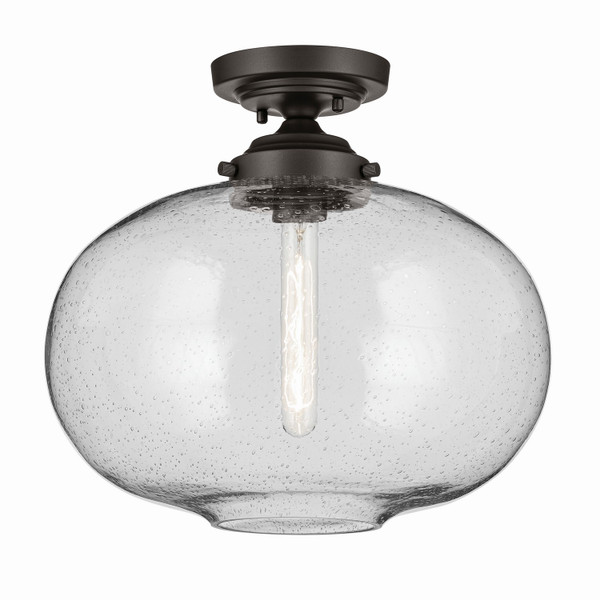 Kichler - 43913OZ - One Light Semi Flush Mount - Avery - Olde Bronze