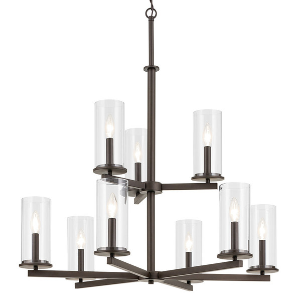 Kichler - 44014OZ - Nine Light Chandelier - Crosby - Olde Bronze
