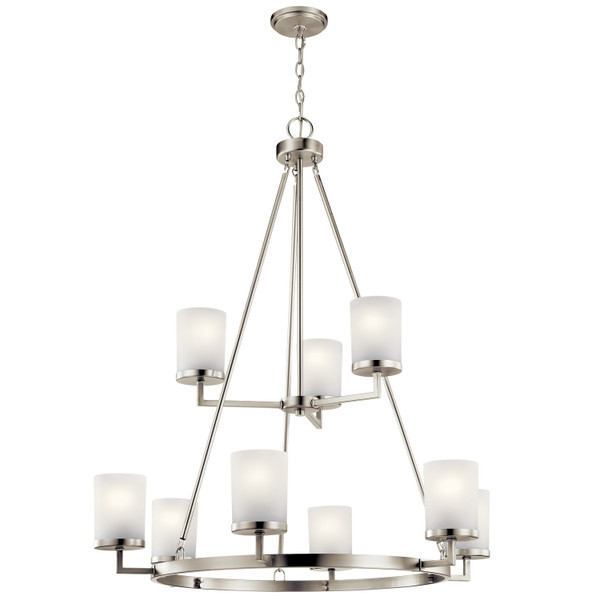 Kichler - 44037NI - Nine Light Chandelier - Daimlen - Brushed Nickel