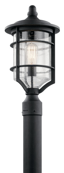 Kichler - 49129DBK - One Light Outdoor Post Mount - Royal Marine - Distressed Black
